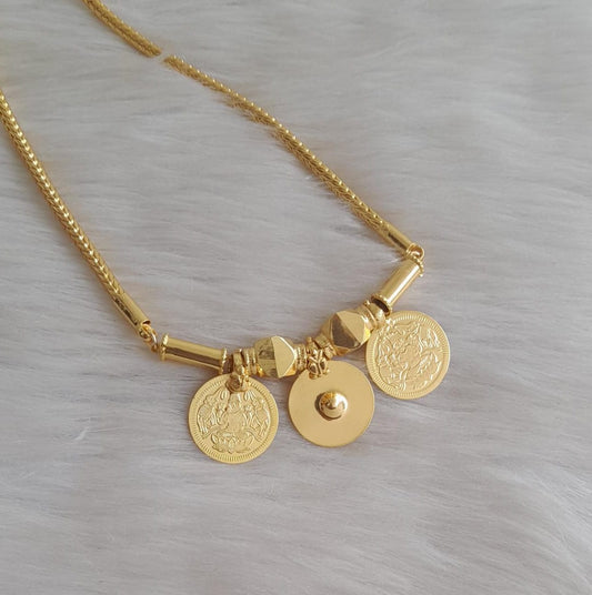 Gold tone lakshmi coin ginni bottu mangalyam dj-42776