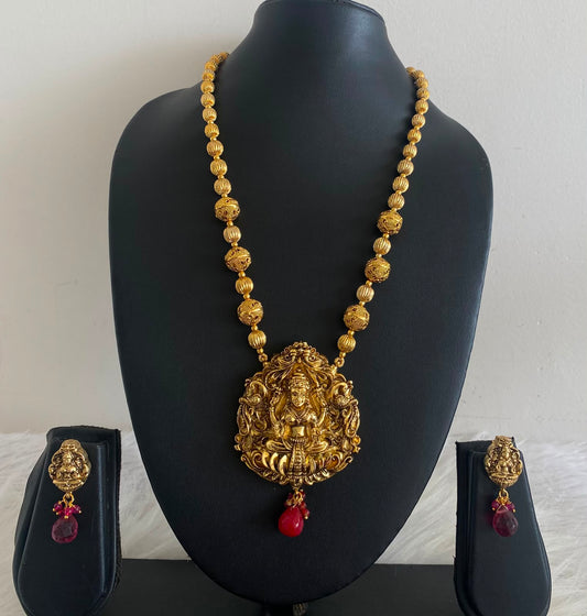 Divine Antique Designer Balls Lakshmi Necklace Set-dj06169