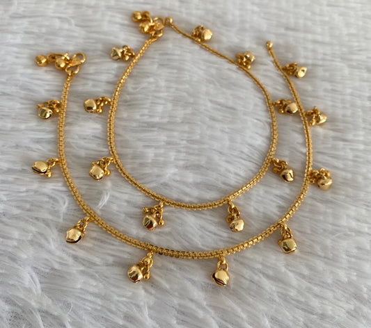 Antique gold tone anklets set dj-53185