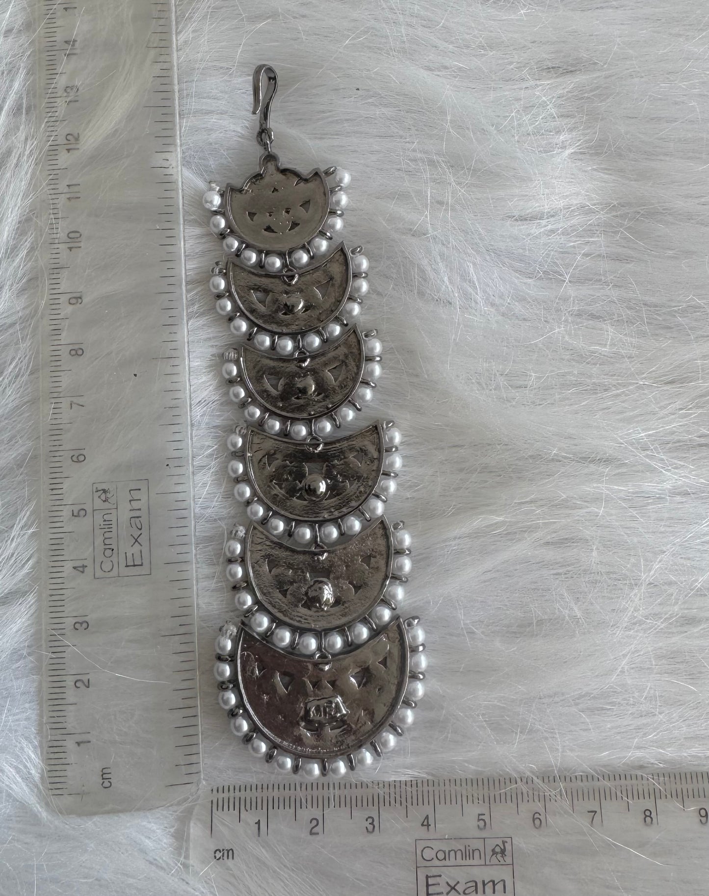 Black finish precious kemp pearl moon tikka dj-51039