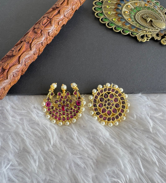 Gold tone precious kemp sun moon hair jewel dj-52292