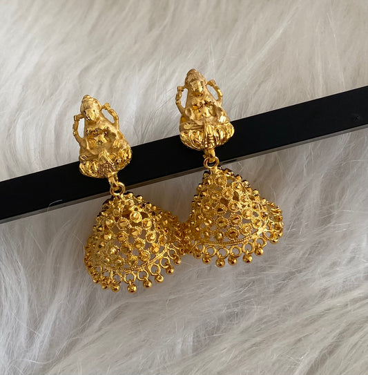 Gold tone Lakshmi Jhumkka DJ20117
