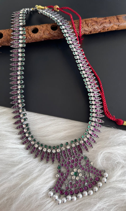 Black finish precious kemp pearl mulla mottu haar Dj-51166