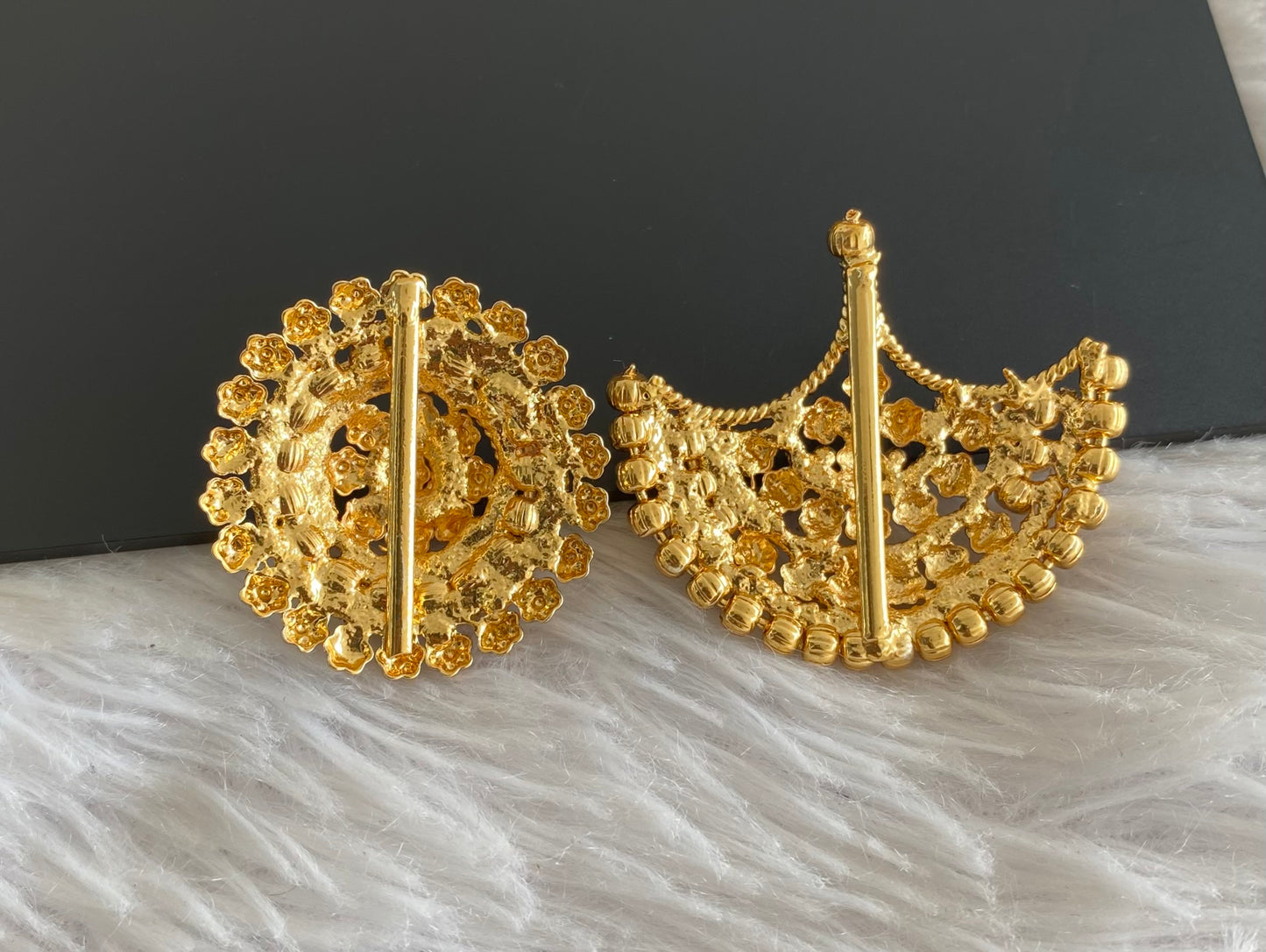 Antique gold tone Sun Moon Hair Jewel- Dj-51349