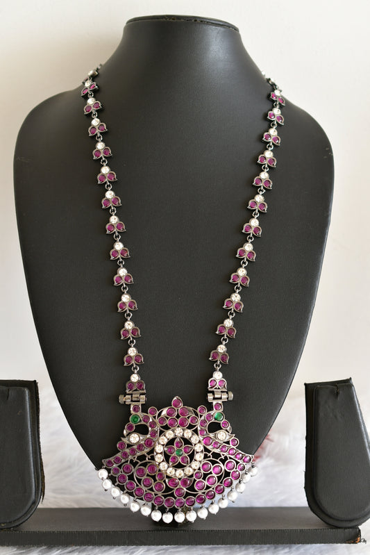 Black finish AD precious kemp pearl peacock haar Dj-52300