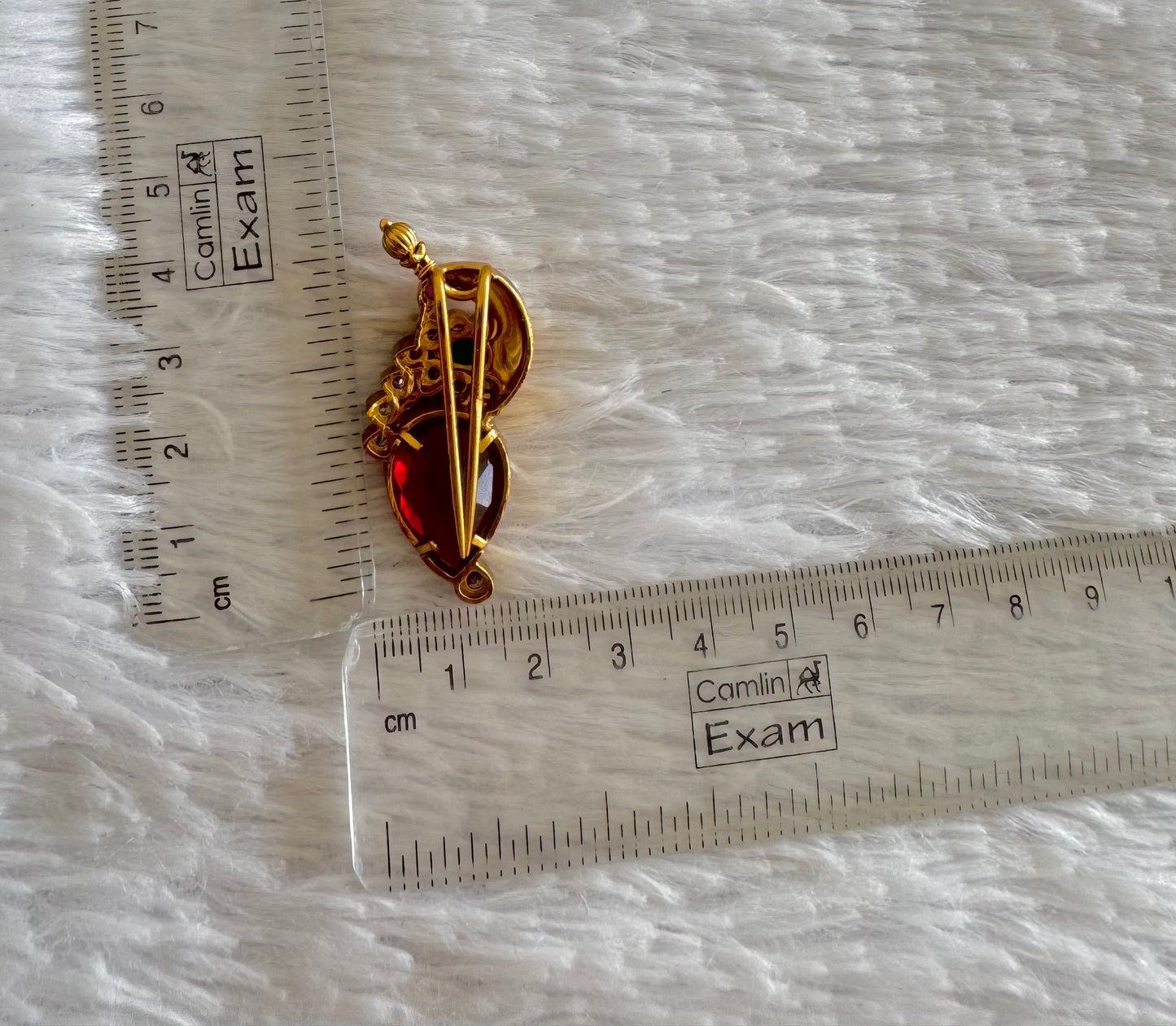 Matte finish kemp-green magenta pink peacock hair jewel dj-52042