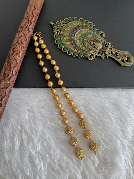 Matte finish Nakshi beaded chain for pendants dj-52108