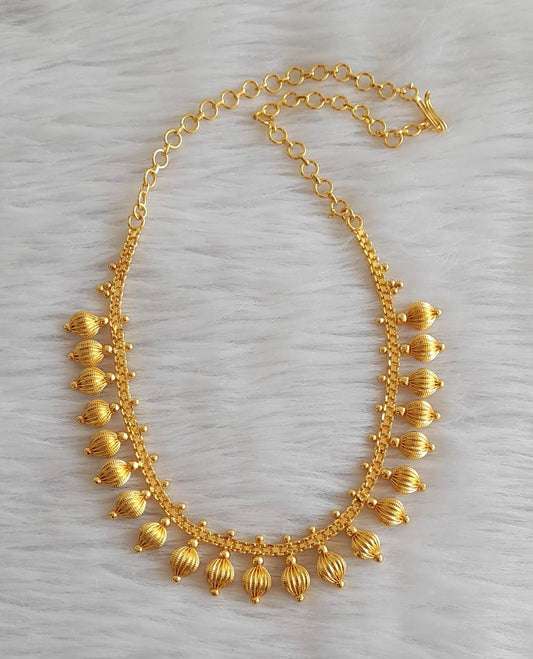 Gold tone kerala style necklace set dj-45987