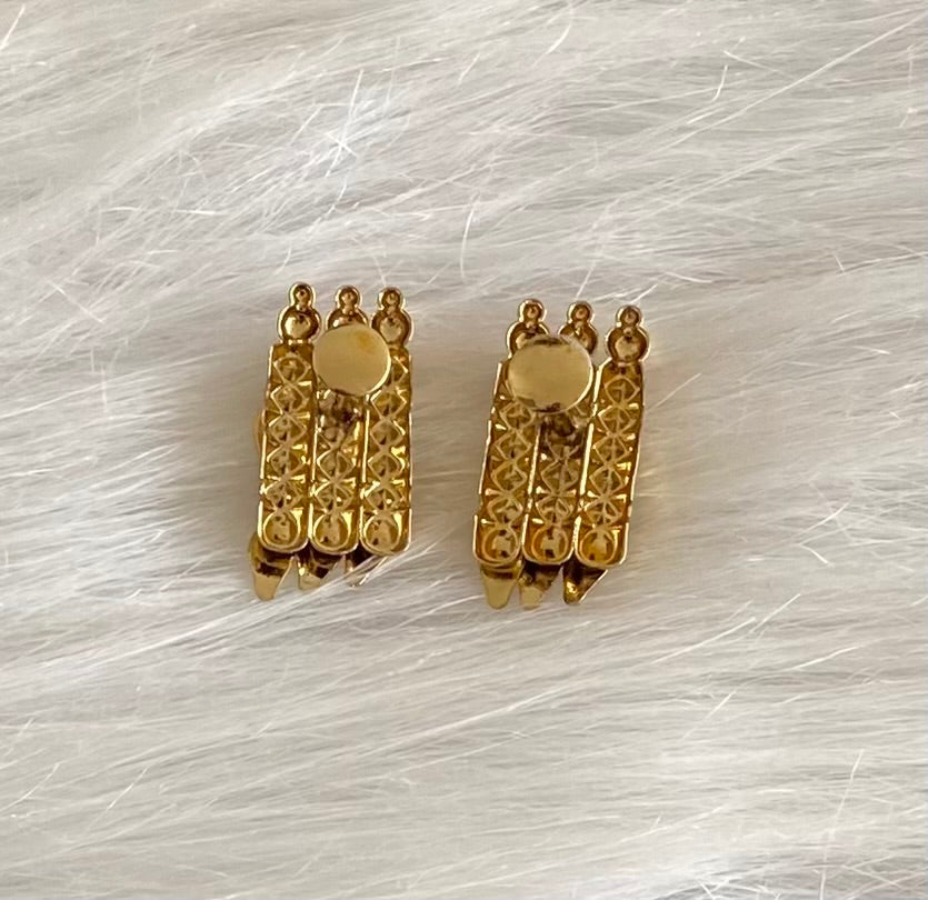 Mehendhi finish kerala style elakka thali earrings dj-54300