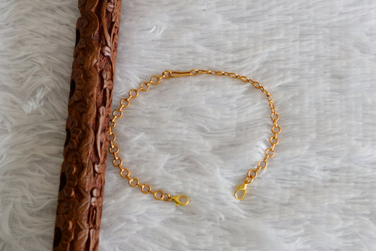 Antique gold tone necklace back chain dj-52432