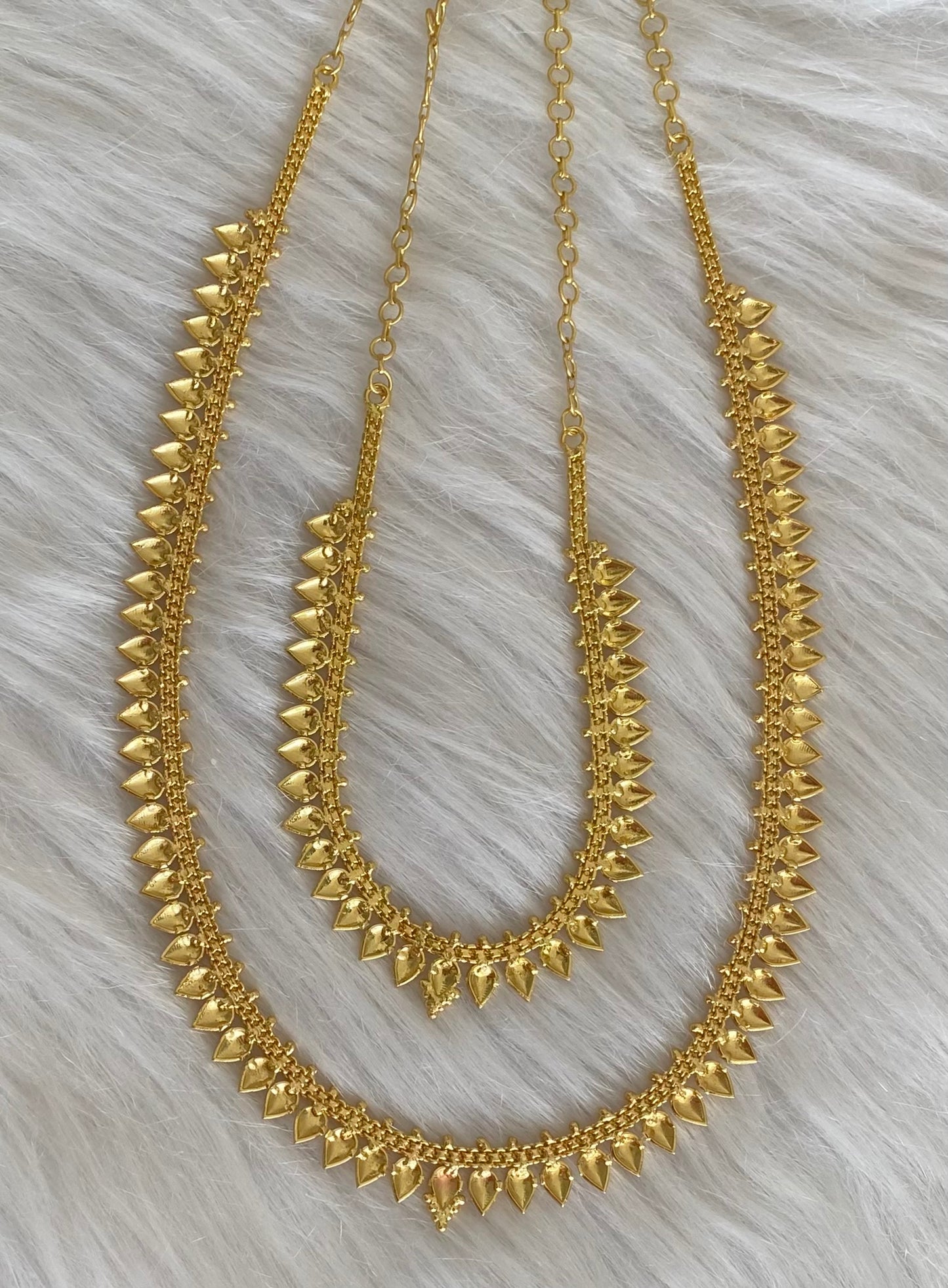 Gold tone flower combo set dj-54293