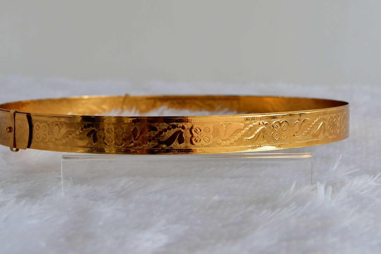 Gold tone floral waist band Dj-52188