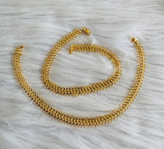 Gold tone 10.5 inches anklets dj-51305