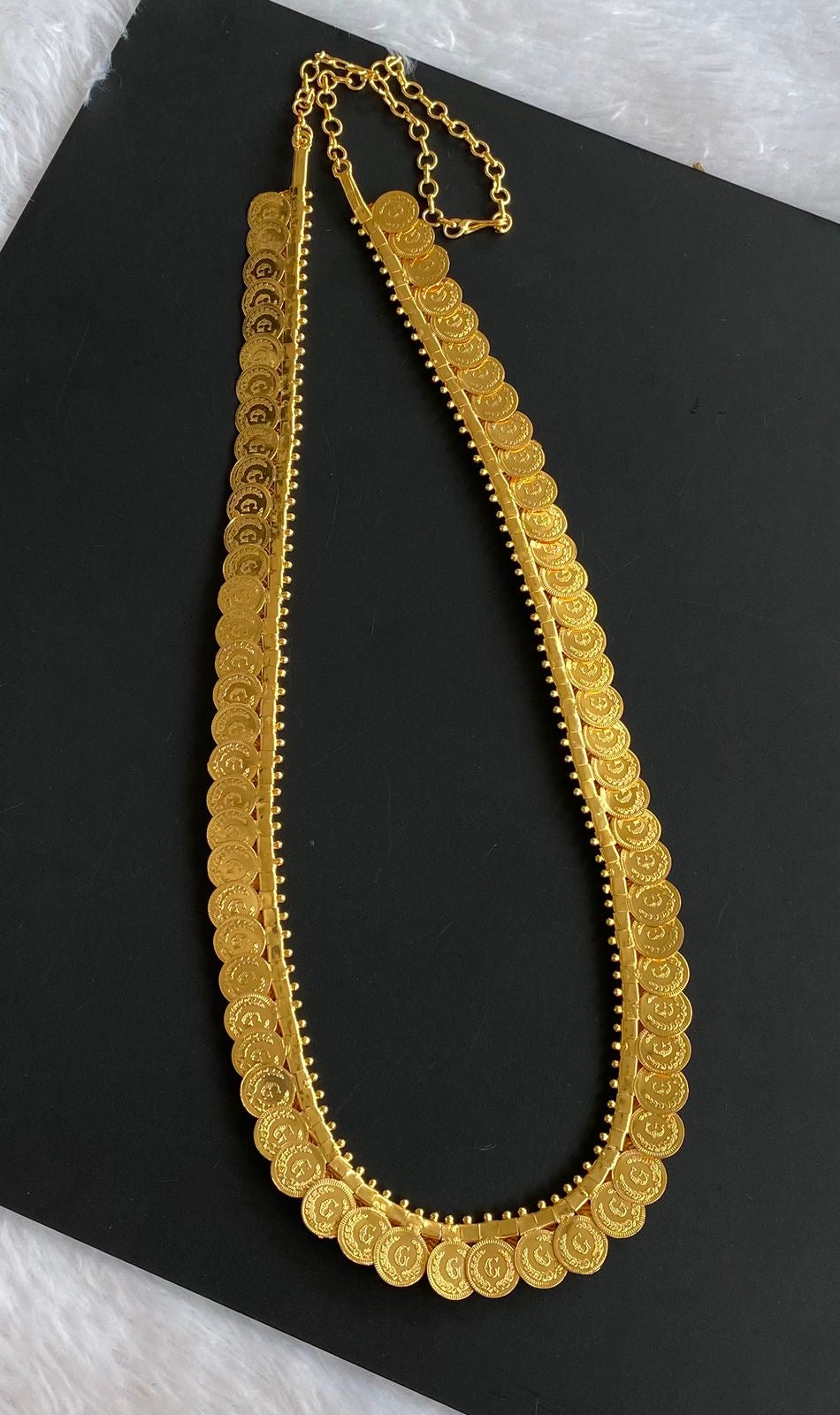 Gold Tone Lakshmi Coin Haar DJ28945