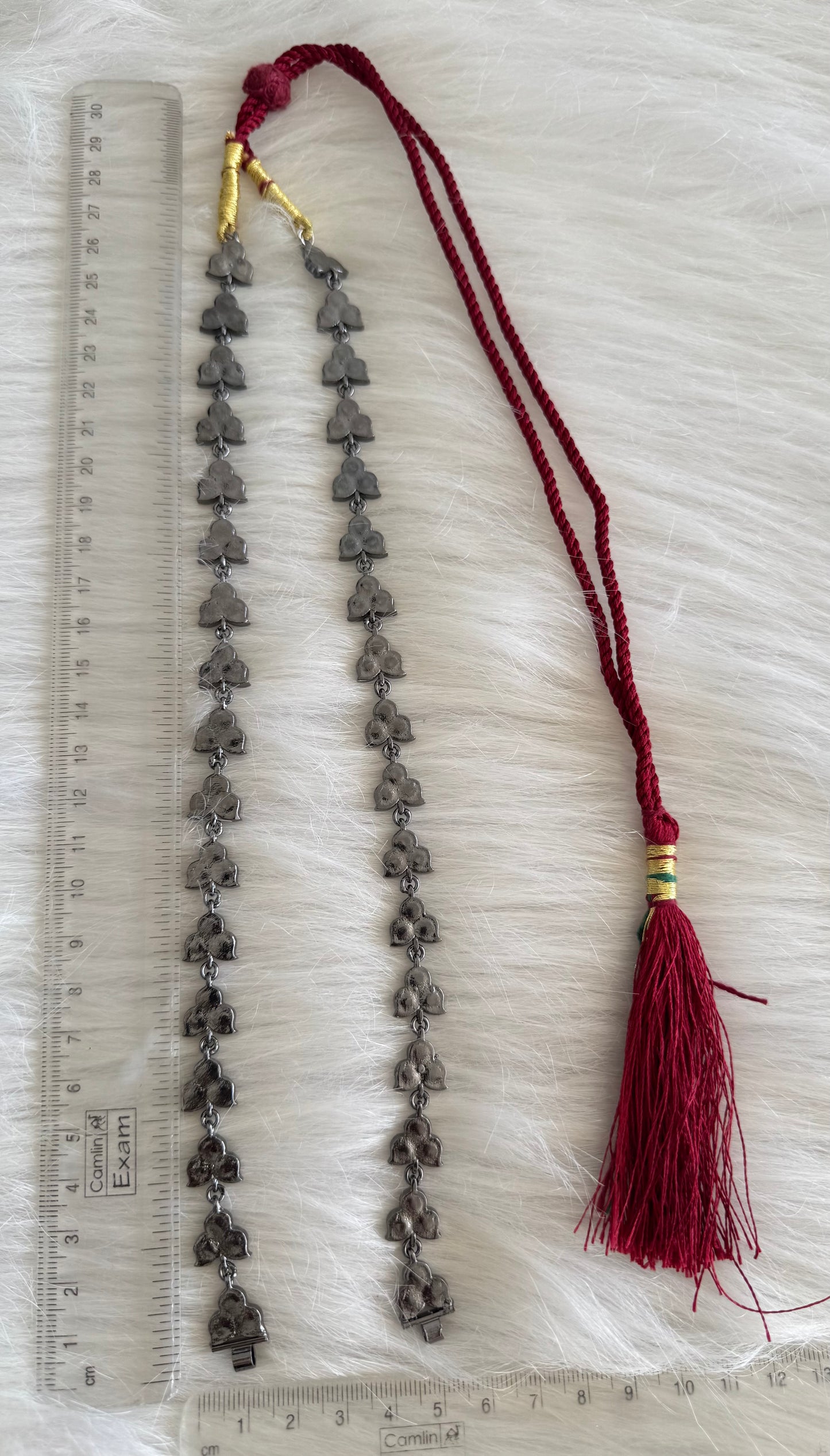 Black finish AD precious kemp haar chain for pendants Dj-51179