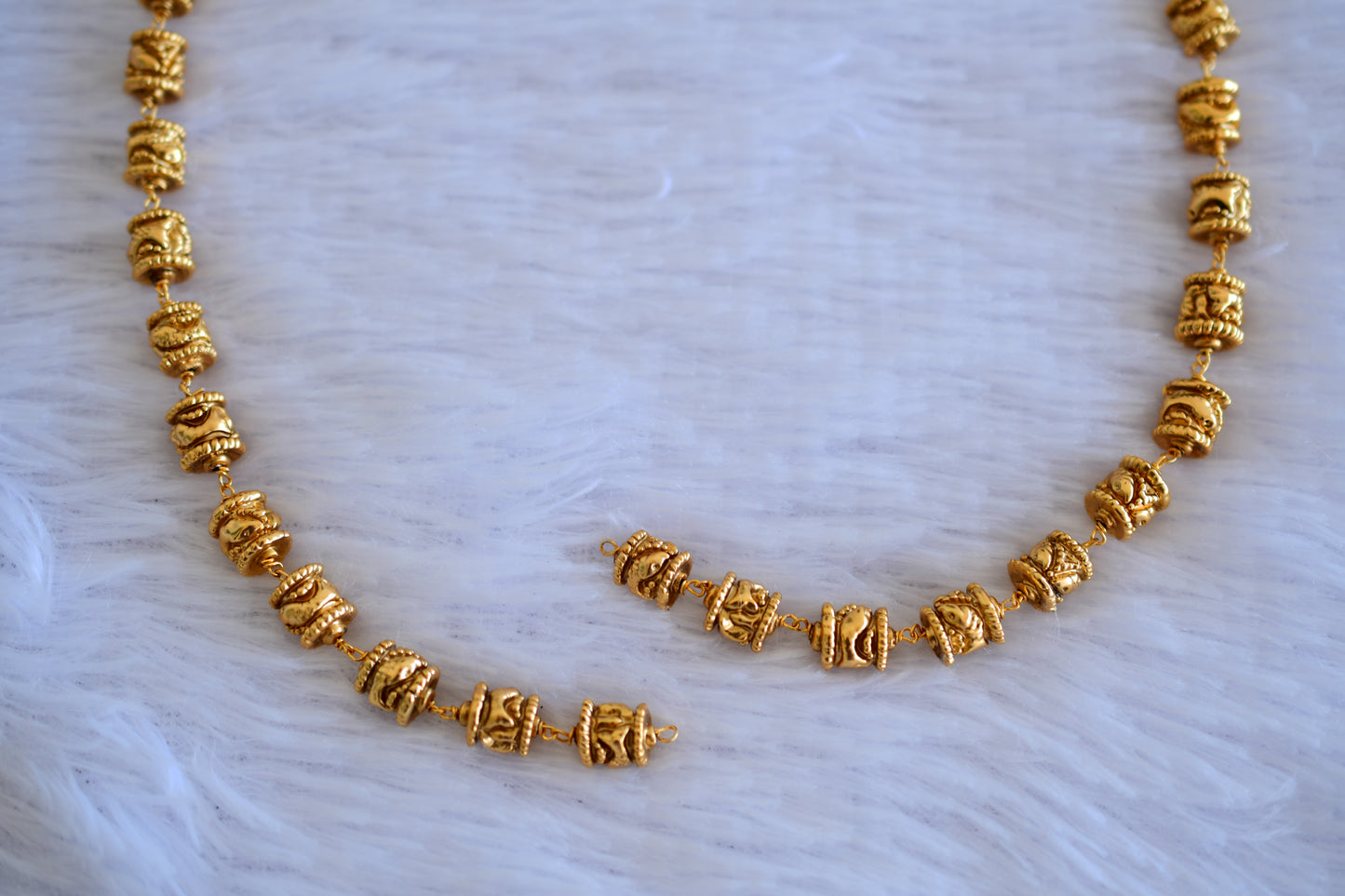 Antique gold tone nakshi beaded chain for pendants dj-52700