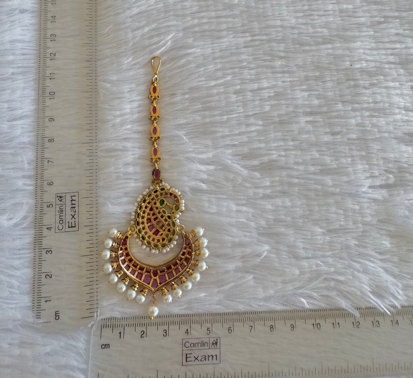 Matte finish kemp-green pearl mango bali tikka dj-52057