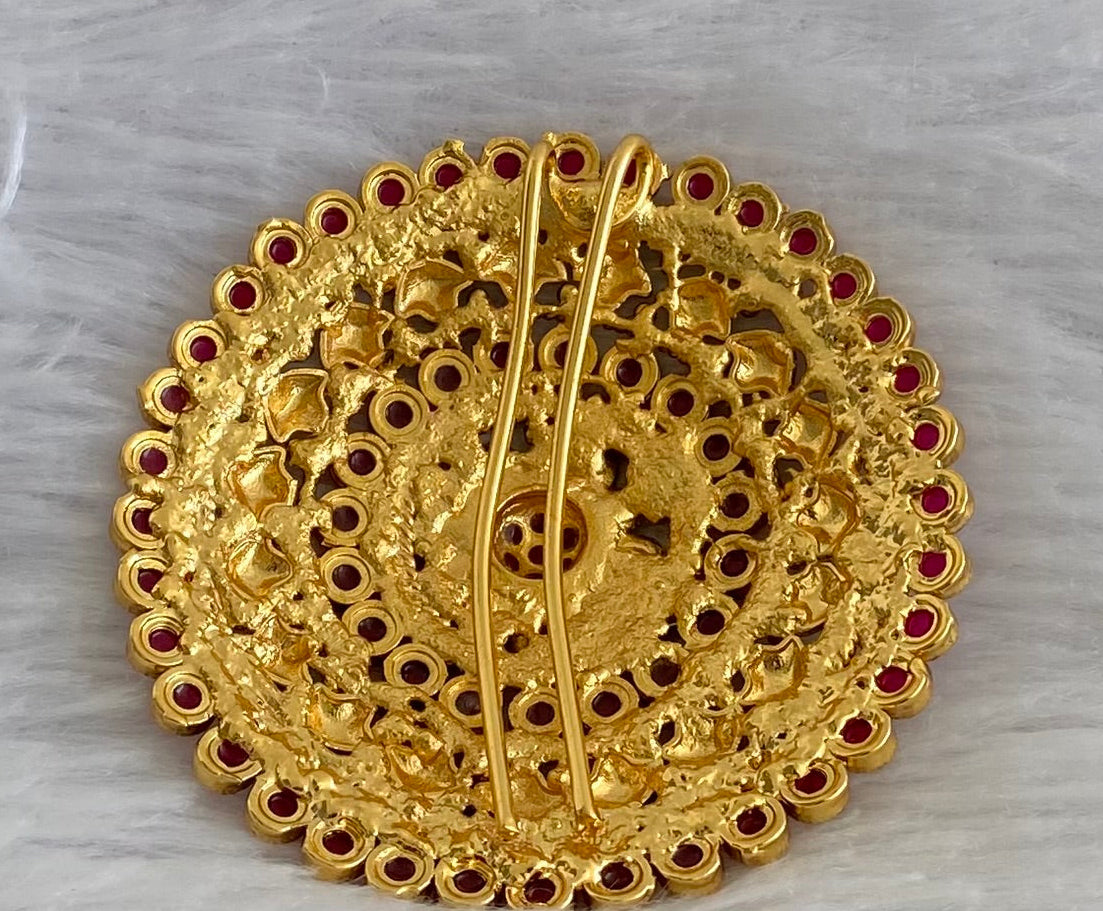 Antique gold tone kemp round hair jewel (rakodi) dj-53632