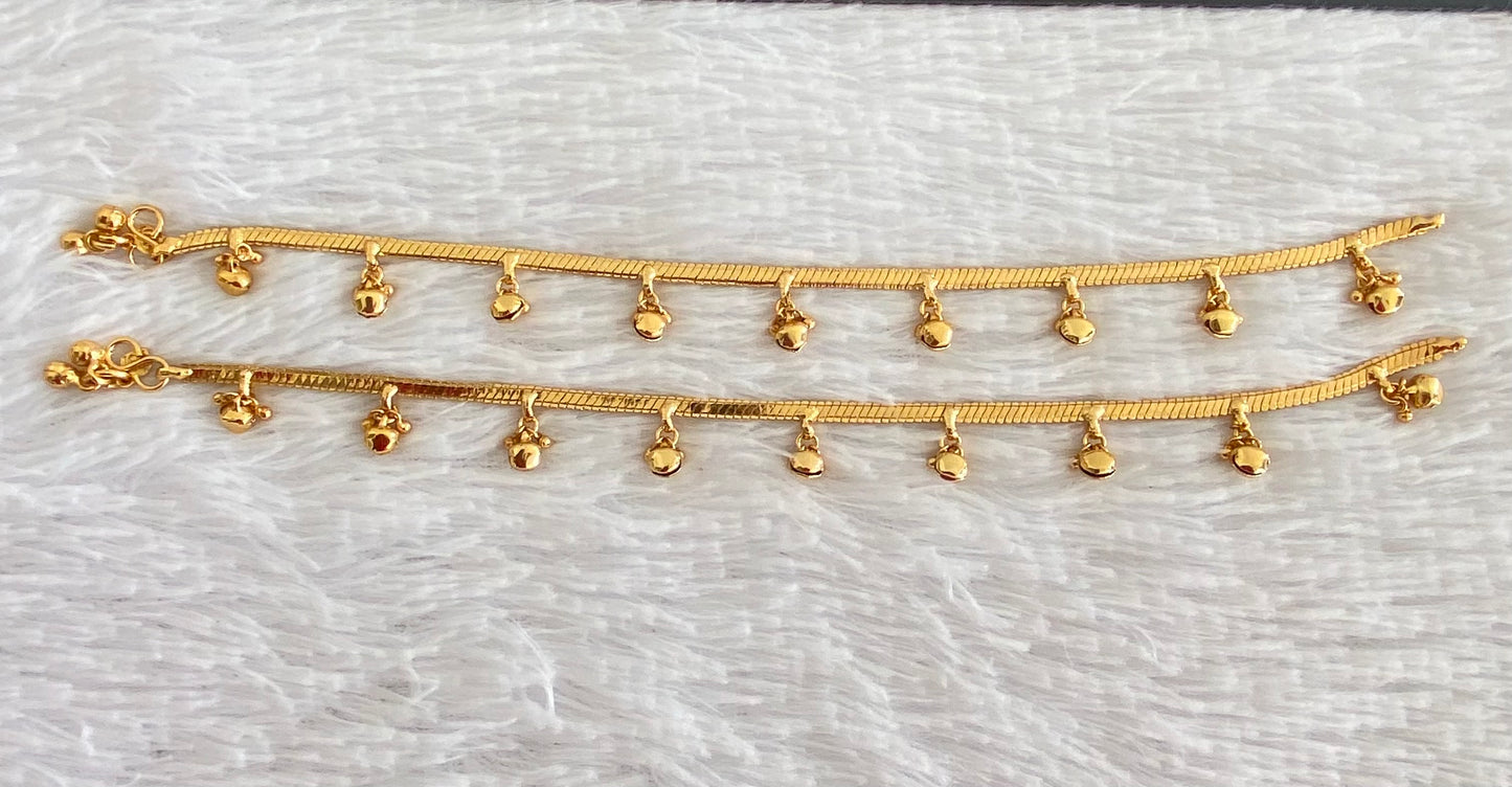 Antique gold tone anklets set dj-53184
