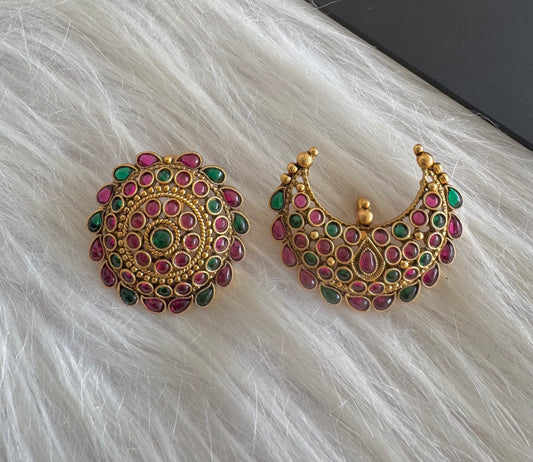 Matte finish kemp green sun moon hair jewel dj-51355