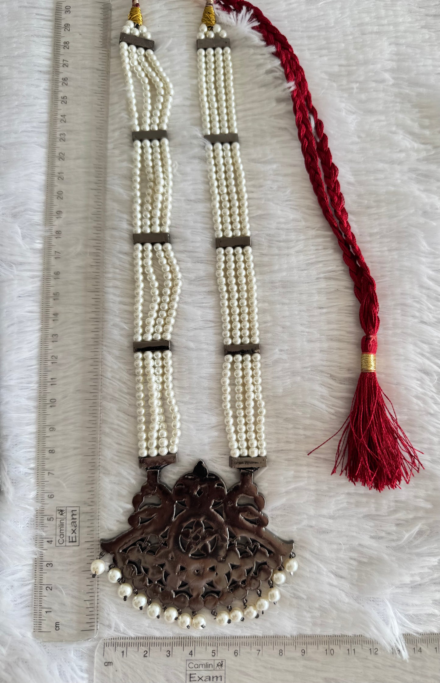 Black finish AD precious kemp pearl peacock haar Dj-52301