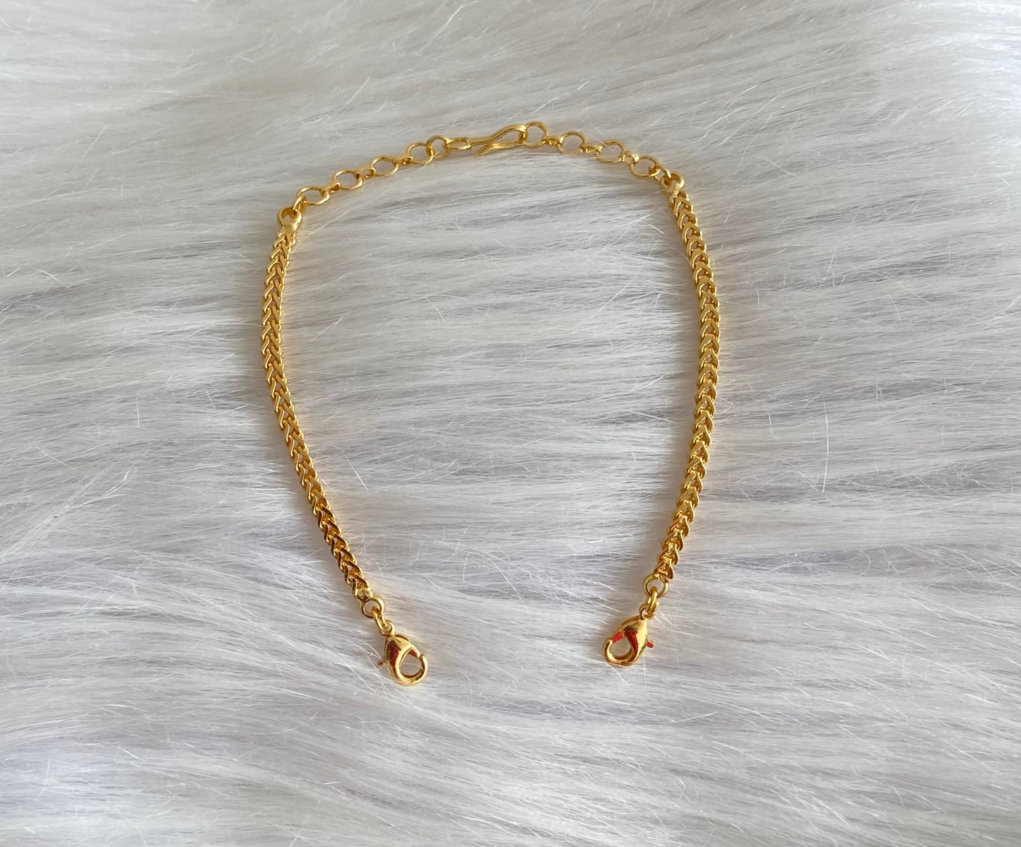 Gold tone necklace back chain dj-54274