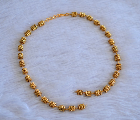 Antique gold tone nakshi beaded chain for pendants dj-52700