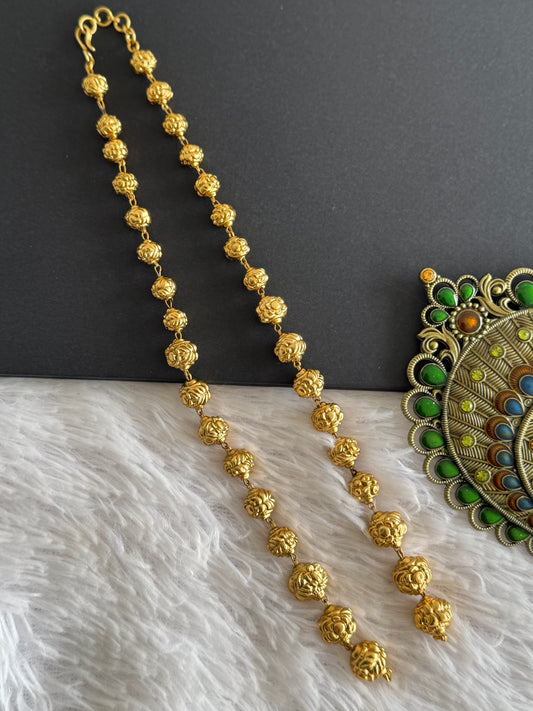 Matte finish Nakshi beaded chain for pendants dj-51459