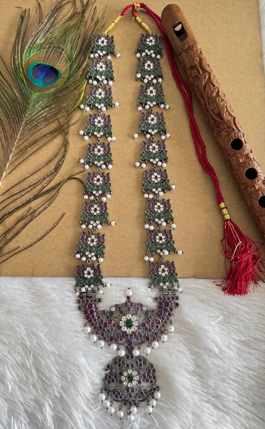 Black finish precious kemp-green pearl Lotus haar Dj-51760