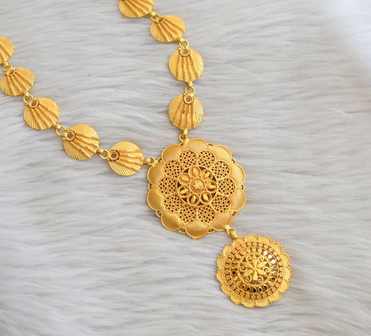 Matte gold tone karala style flower haar dj-45335