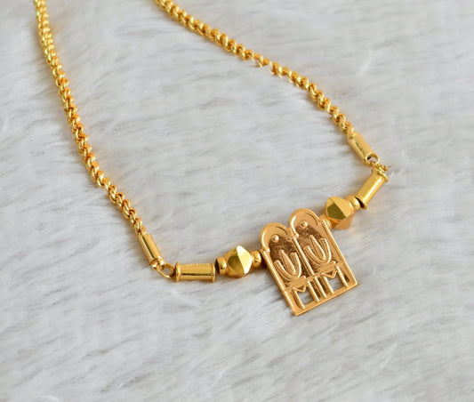 Gold tone 30 inches chain with Thirumal nama mangalyam dj-47083