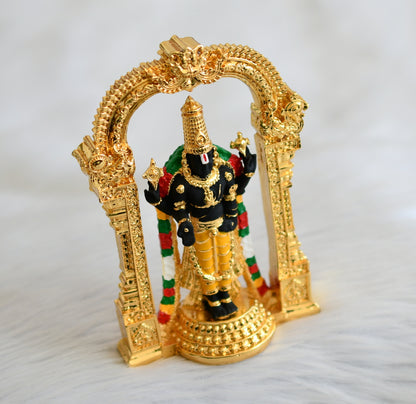 Gold tone sri balaji idol/vigraham dj-45360