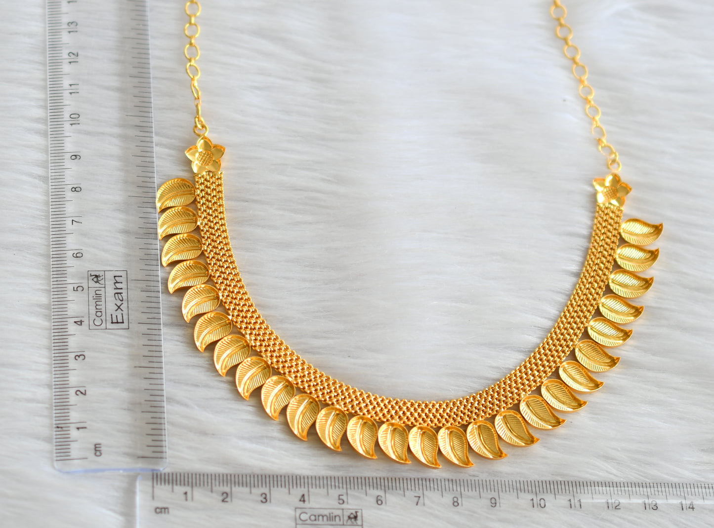 Gold tone mango designer necklace dj-35547