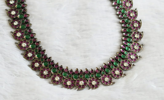 Black finish precious kemp-green-white mango short haar dj-50763