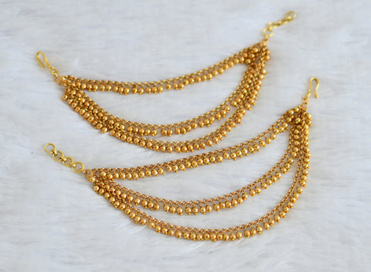 Matte finish multi layer ear side chain dj-39523