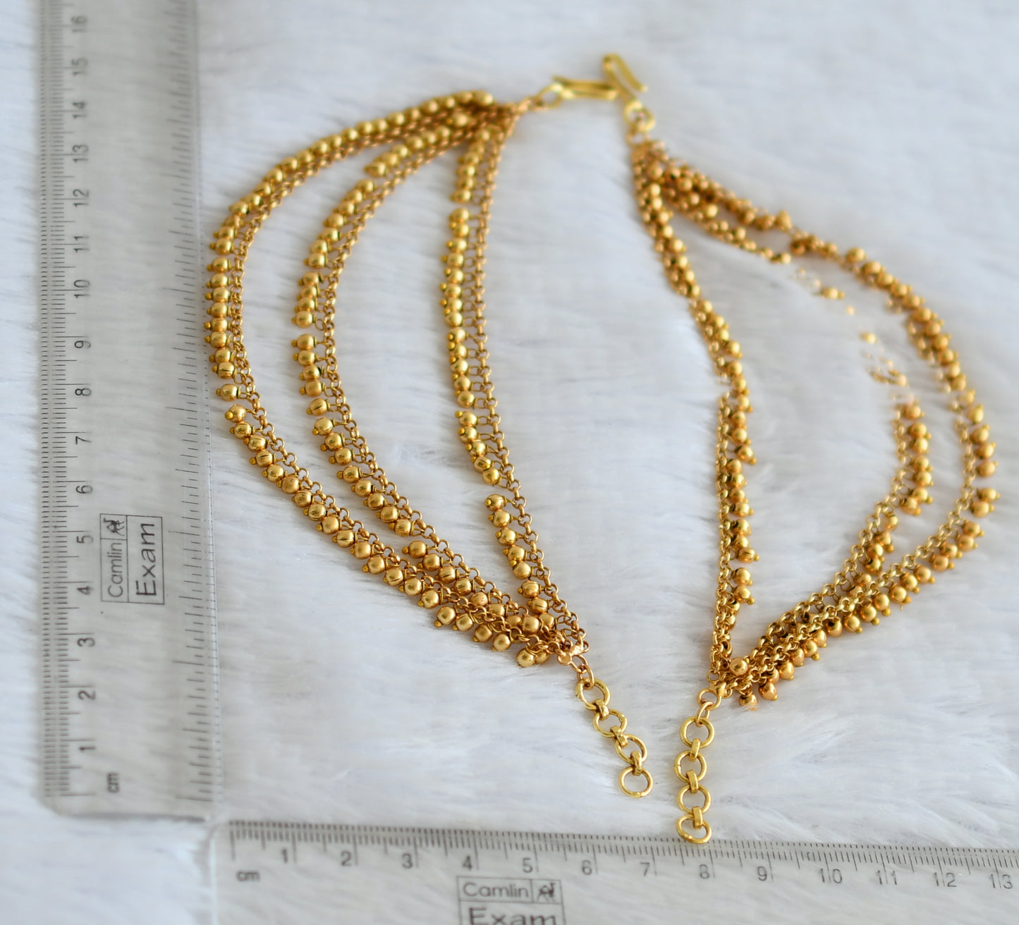 Matte finish multi layer ear side chain dj-39523