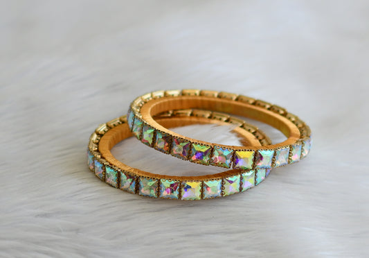 silk thread block stone double color bangles(2.6) dj-45499