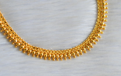 Gold tone Kerala style necklace dj-38214
