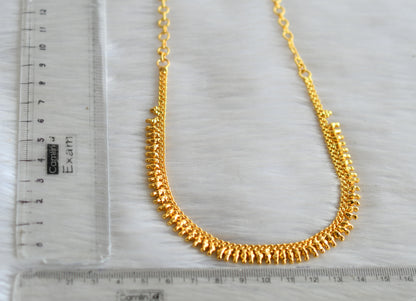 Gold tone Kerala style necklace dj-38214