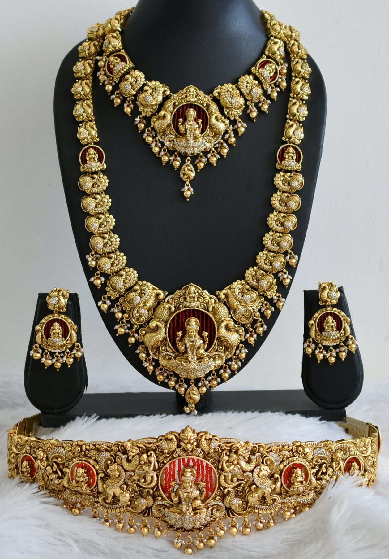 Gold Necklace Designs Antique Jewellery Set For Bridal With Price