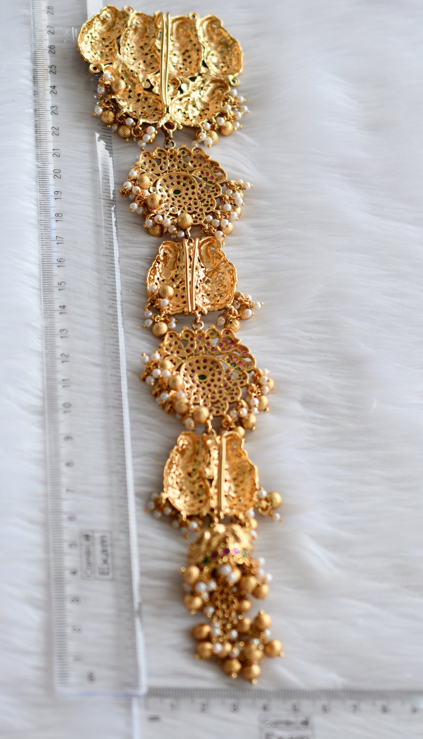 Matte finish kemp green peacock hair jwell dj-43871