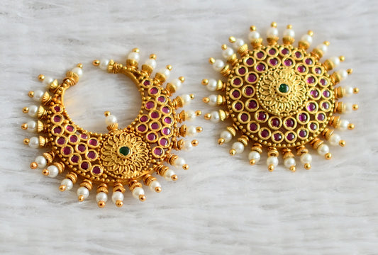 Matte finish kemp-green pearl sun moon hair jewel dj-49120