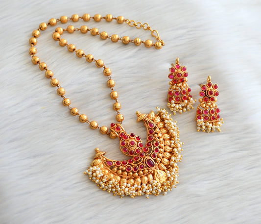 Antique kemp pearl cluster necklace set dj-08695