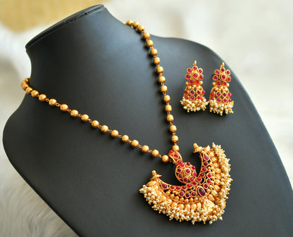 Antique kemp pearl cluster necklace set dj-08695