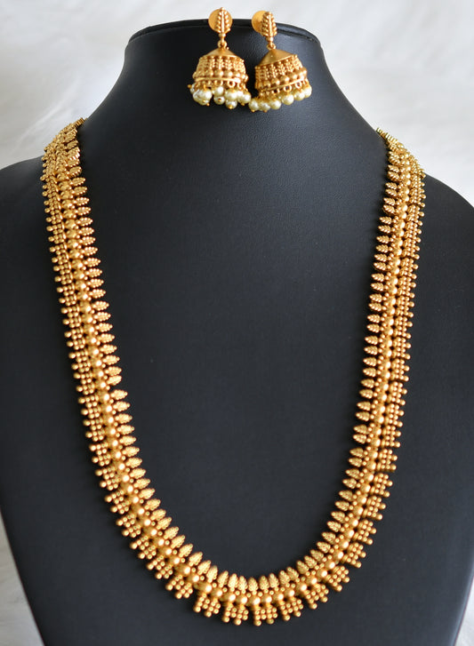 Matte finish pearl leaf haar set dj-44044