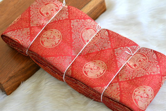 Red Swan-elephant art silk saree dj-42693