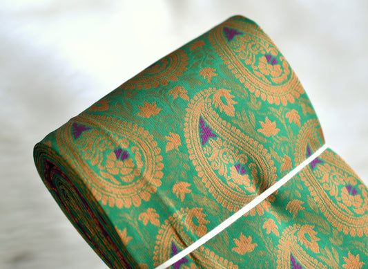 Bottle green mango fancy silk saree dj-42730