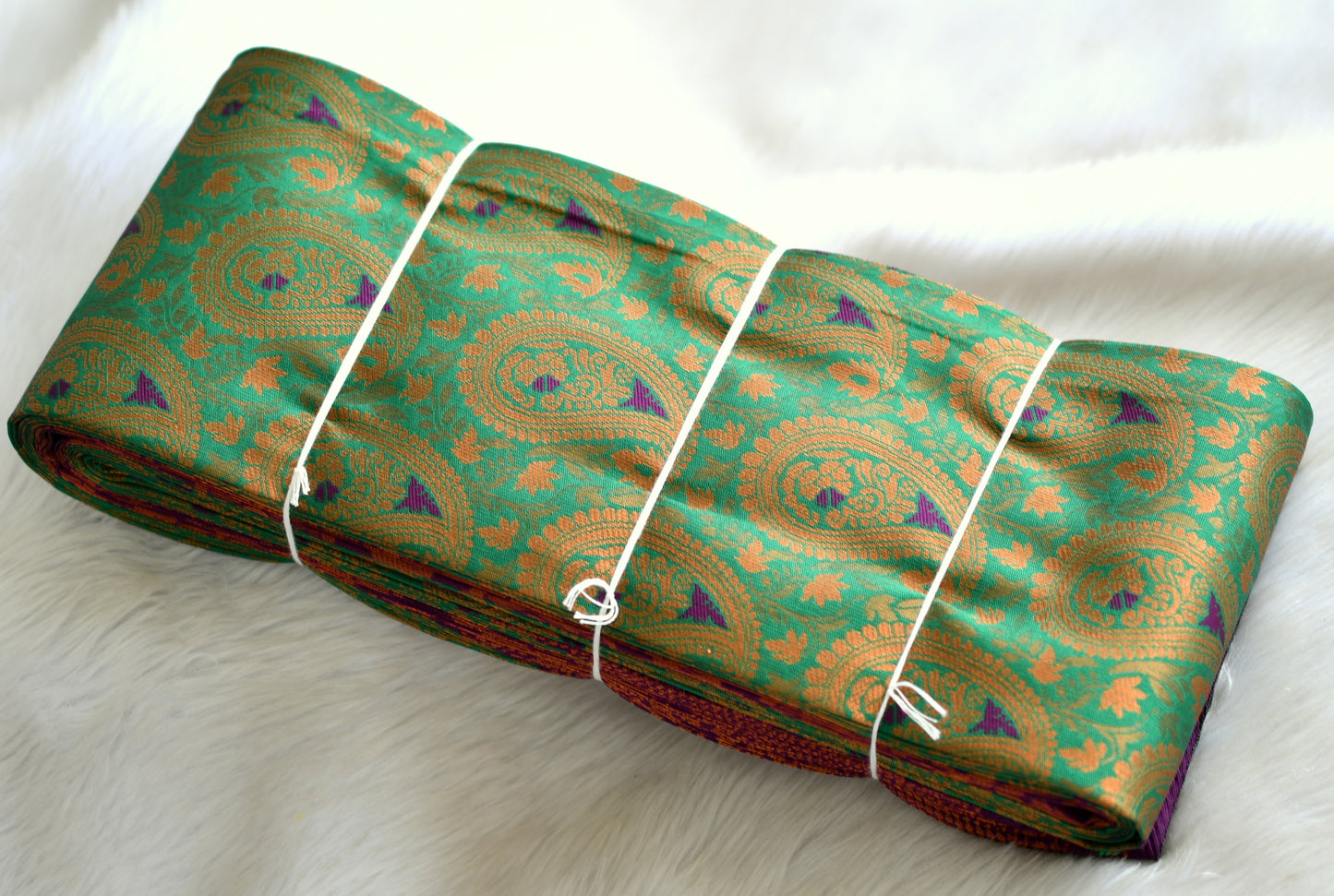 Bottle green mango fancy silk saree dj-42730