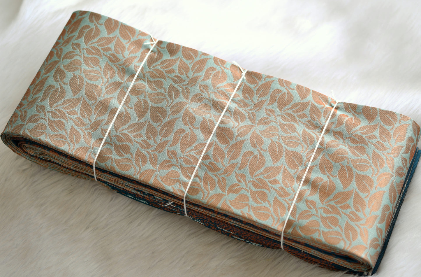 Sea blue leaf fancy silk saree dj-42742