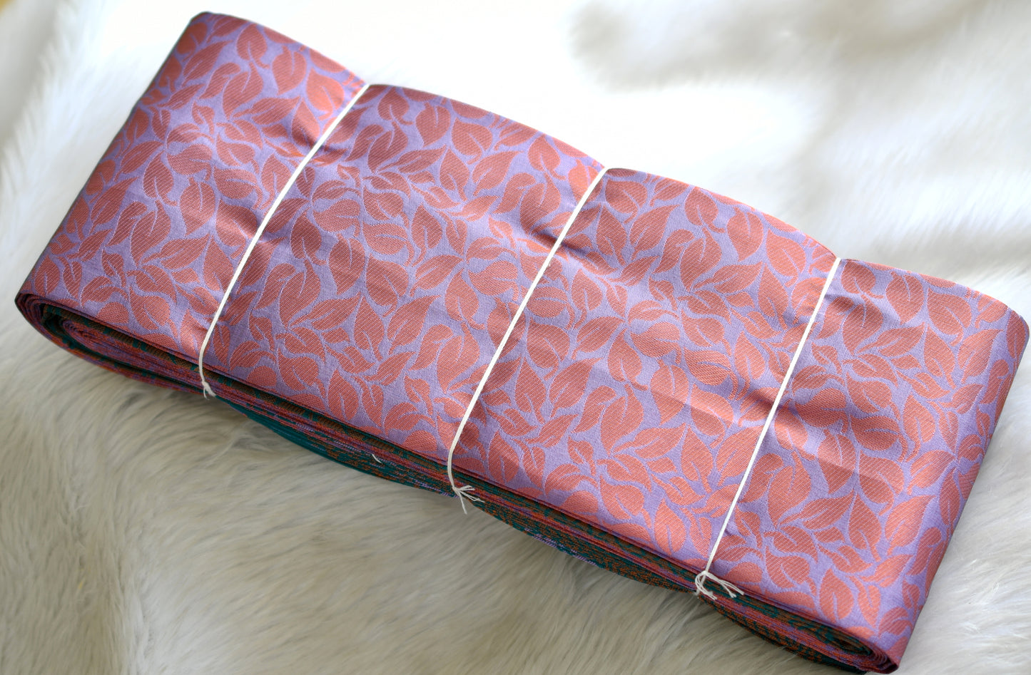 Purple-green leaf fancy silk saree dj-42739